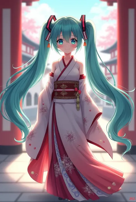 miku in traditional dress
