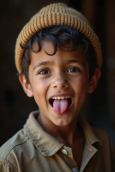 a little boys  tongue taken in old muslim mans mouth 