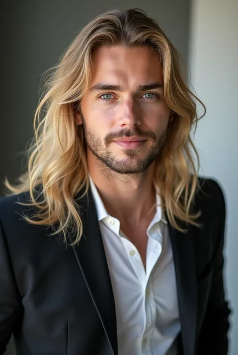 Russian gay queer blogger long haired blond handsome guy