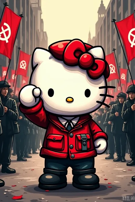 Hello kitty communiste antifasciste 