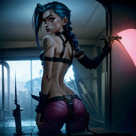 jinx, arcane series, pov sex from behind