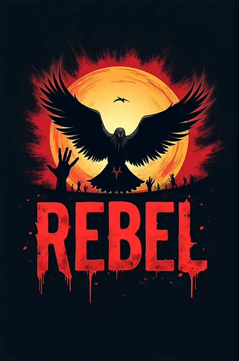 Make logo name is rebel and with peace and add more dangerous 