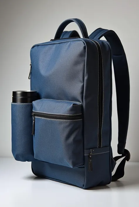 Can you generate a laptop bag with a built in thumbler holder made from denim cloth
Simple one and landscape one 