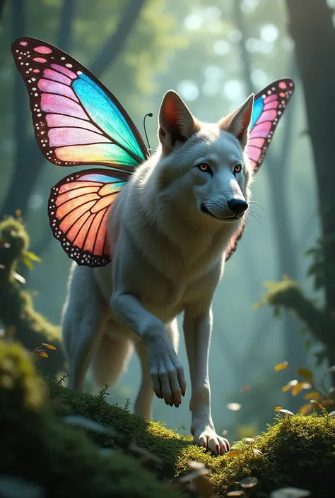 The cross breed of wolf+ butterfly 

