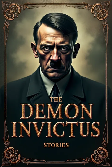 CREATE A BOOK WITH HITLER&#39;S COVER AN IMAGE OF HITLER A TITLE:the demon "INVICTUS STORIES" ELEGANT AND DISTURBING PRESENTS