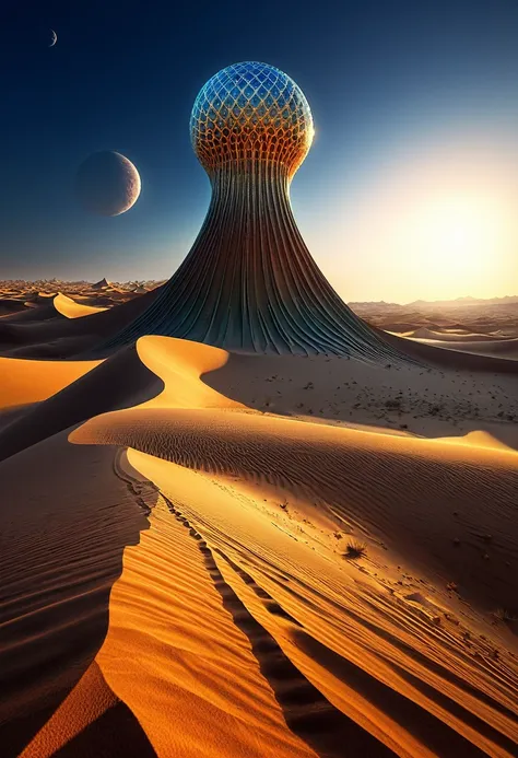 surreal desert, by Hal_Tenny.
(best quality, masterpiece), very aesthetic, perfect composition, intricate details, ultra-detailed, vivid colors