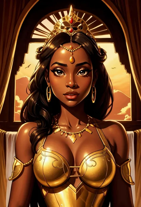 A beautiful African princess.