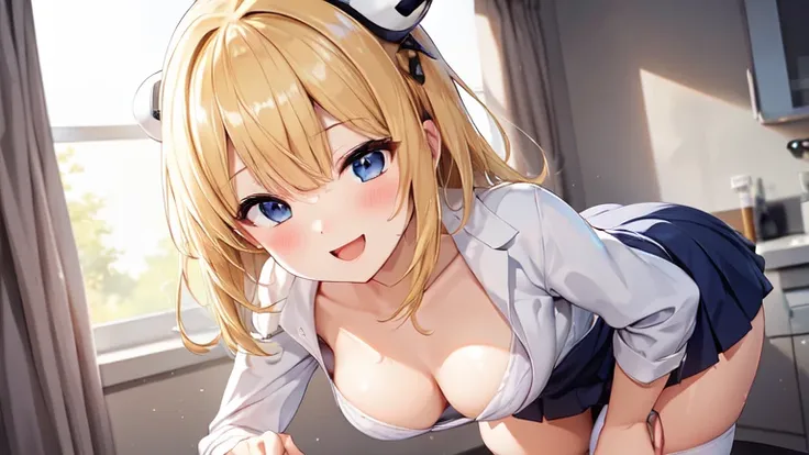 Look into the distance、Put your hands behind your back、Stockings、mini skirt、Swimsuit、dress、dress、Bathrobe、blonde、best style、excited、best quality、Highest image quality、Slender、headgear、high quality、Happy smile、Sexy、extremely good、super high quality、Super de...