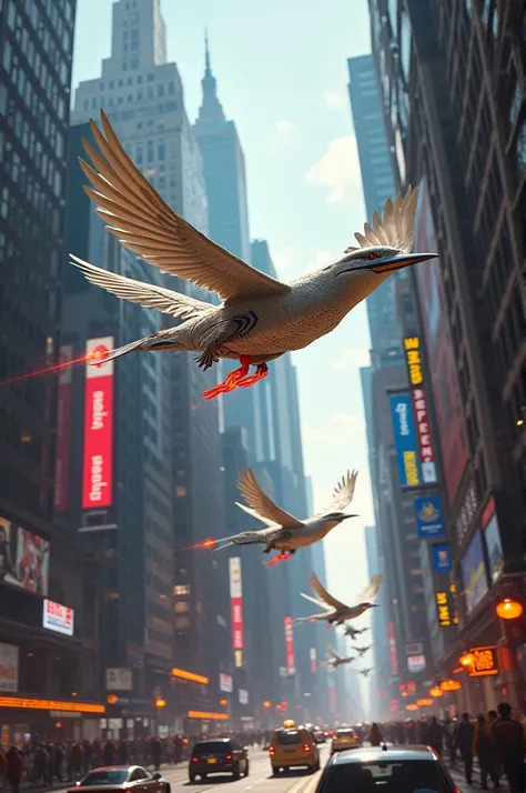 Jet-powered bird race in New York