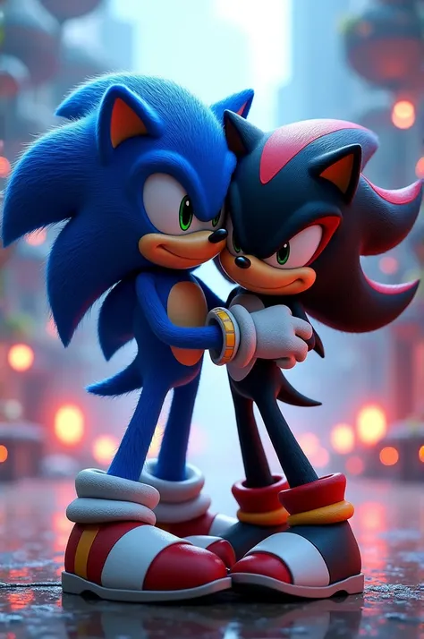 Create Sonic Shadow hugging 