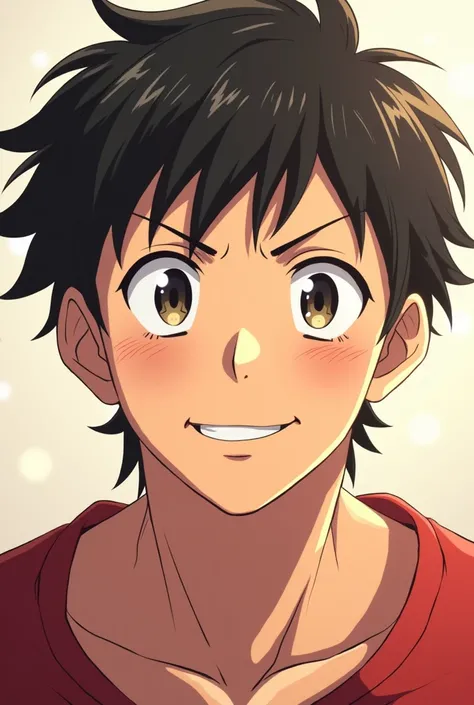 Generate an avatar with Ipo Makunouchi from the anime First Step with a kind look and a smile 