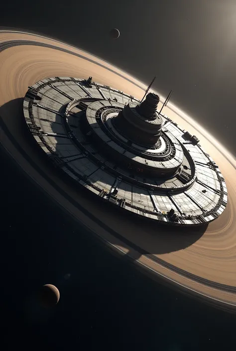 The space station called Romulus is big, It is orbital and orbits around Saturn, It is not for long trips. It is designed to orbit the ring of Saturn, not for traveling. The Romulus space station is circular in shape and has 30 floors.