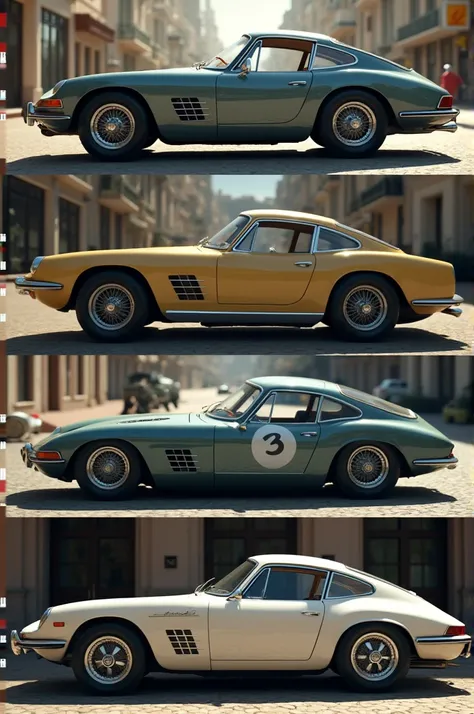 Create an image from a sequence of images evolving over time (example a car through time and its evolution)