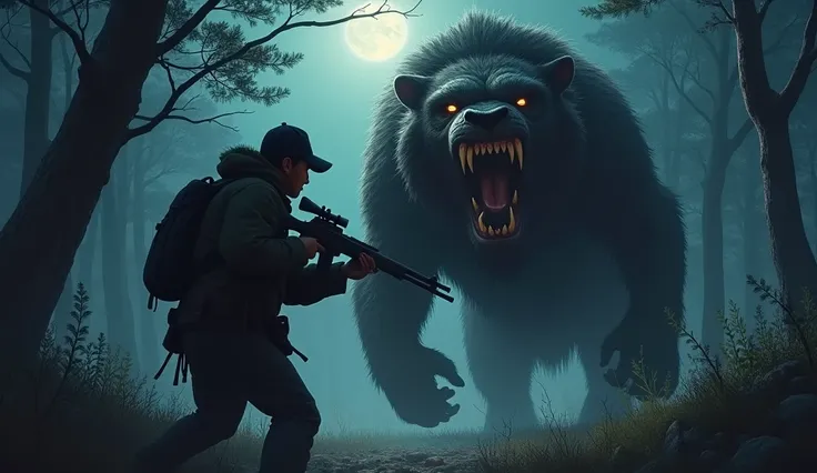 The night of the hunt turns deadly when the beast charges, and Carl’s rifle is powerless against the creature’s unstoppable strength.