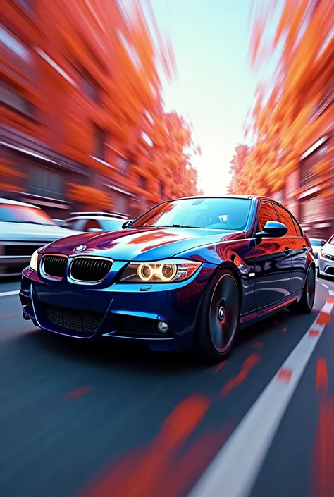 Bmw e90 gathering spin art