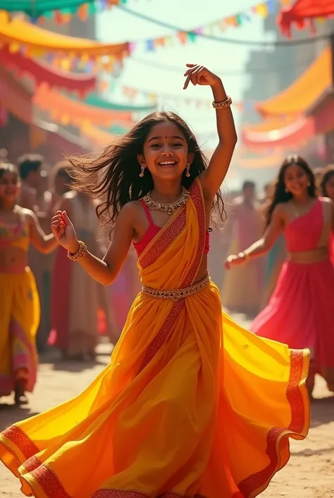 Girl dancing on chamak chalo