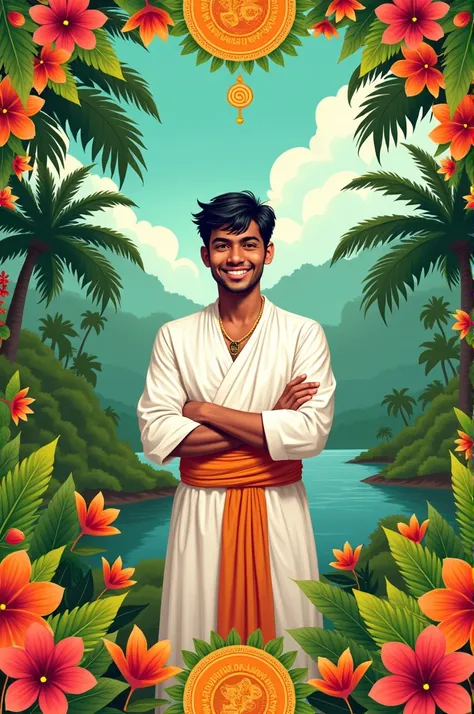 Poster for onam celebration of kcym named arpo 