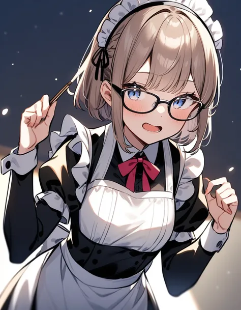 maid、Glasses