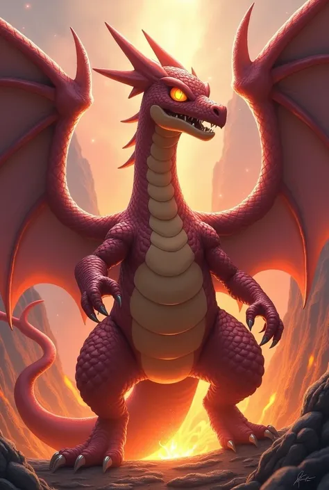 A Pokemon name nester type fire like big dragon 