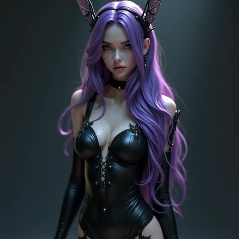 clearing! Here is the text adjusted with the detail of the fun and the pose:

--- Winteres Butterfly is the embodiment of feminine perfection. Her long purple hair flows with mesmerizing elegance, while she has fun with a light and contagious attitude. Wit...