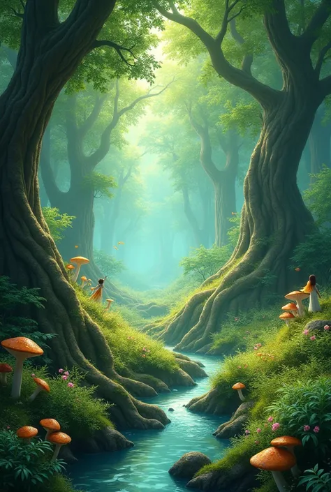 An enchanted forest 