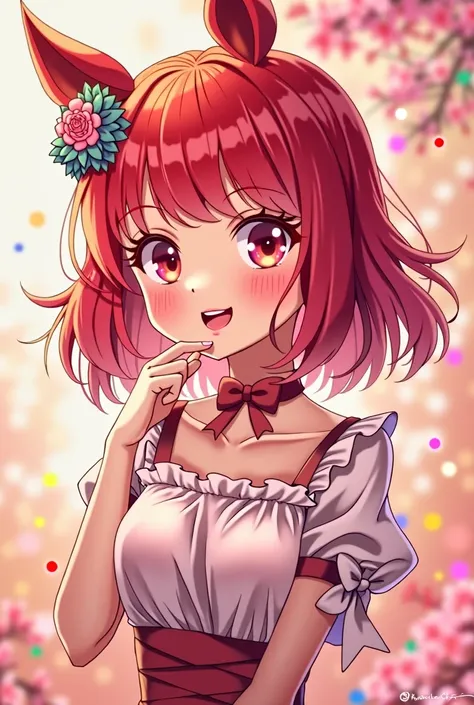 Red Gacha Anime Girl