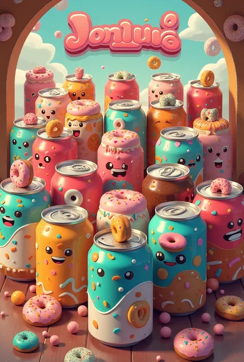 Soda donut aesthetic can collection 