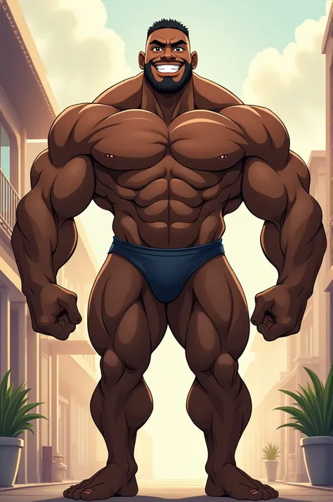 Now it generates a giant half-naked black bodybuilder showing his buttocks with a smile, 2d anime style