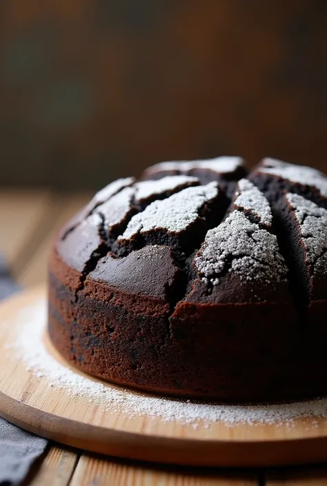 Whole grain black barely cake