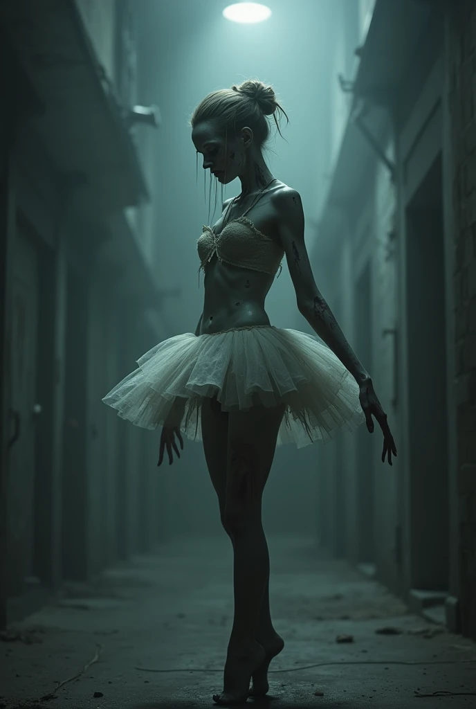 Zombie ballerina crying
