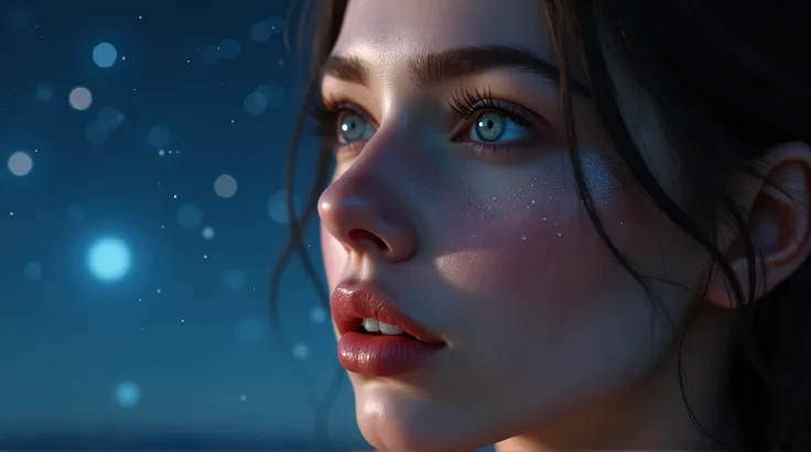 a clear starry sky on a night, beautiful detailed eyes, beautiful detailed lips, extremely detailed eyes and face, long eyelashes, realistic, photorealistic, photo-realistic:1.37, best quality, 8k, highres, masterpiece:1.2, ultra-detailed, HDR, UHD, studio...