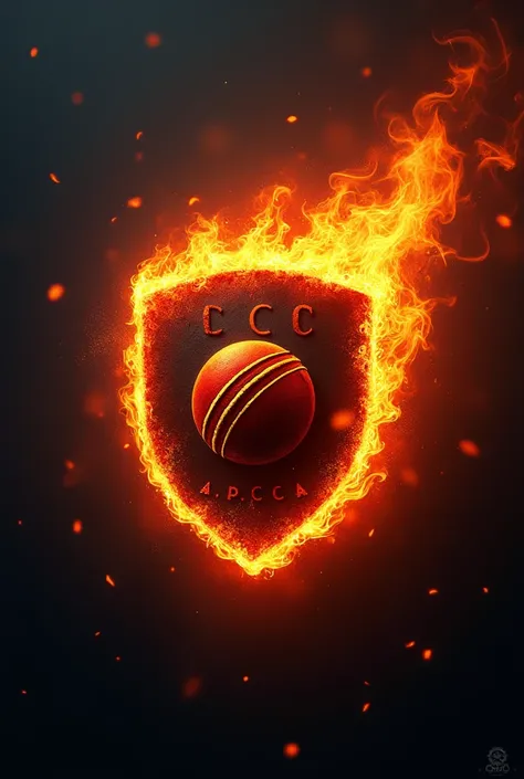 A.P.C.C cricket club logo burning wallpaper