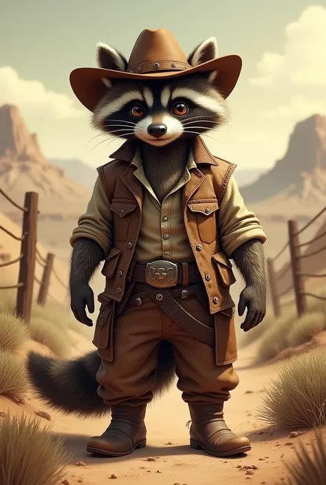 cowboy raccoon