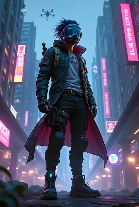 Image of cyberpunk2077 with streamer ramtrix as the protagonist