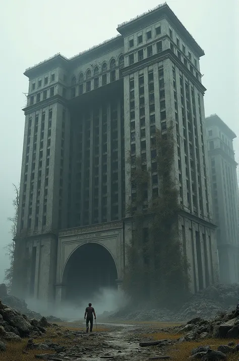 Make a building with offices inside that is HUGE and looks abandoned