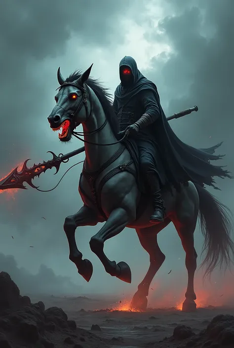 Evil horse and sword evil ride