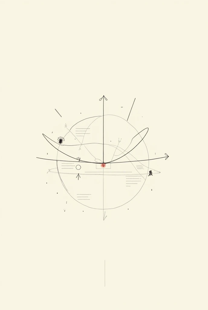 A drawing of what the equator represents and explain the symbols drawn, a current drawing 