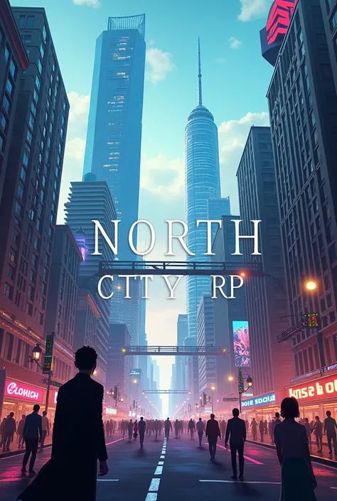 I want a thumbnail for youtube that says "North City RP" and make a space to paste images