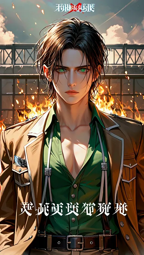 ptn,cg_game,eren_yeager,attack_on_titan,official_art,wallpaper,(masterpiece,uhd,4k), score_9, score_8_up, score_7_up, score_6_up...