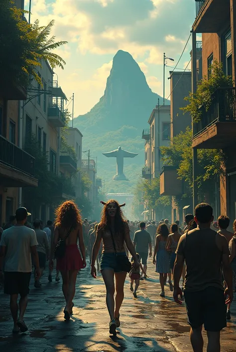 Rio de Janeiro with alien Crimea strange and dark 