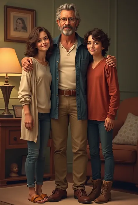 Joseph with tall children