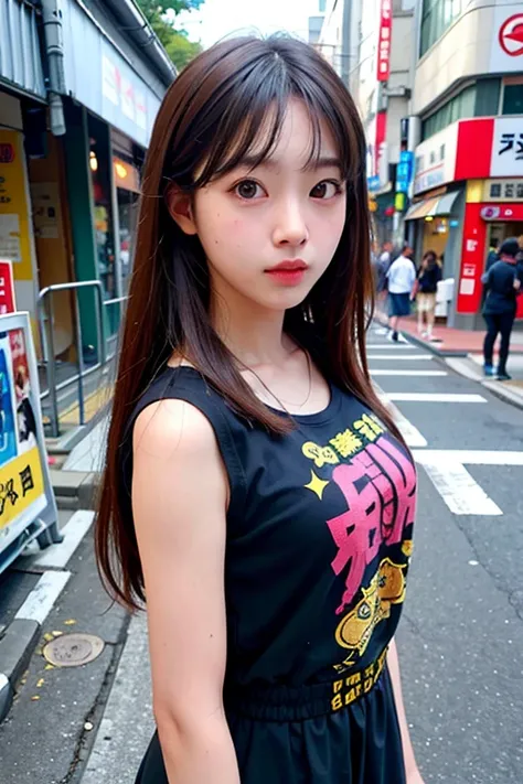 One girl, Tokyo Street,close, 8k, RAW Photos, Highest quality, masterpiece,Realistic, photo-Realistic,