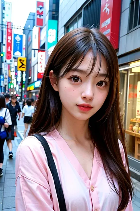 One girl, Tokyo Street,close, 8k, RAW Photos, Highest quality, masterpiece,Realistic, photo-Realistic,