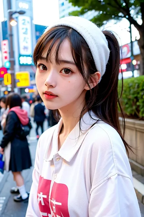 One girl, Tokyo Street,close, 8k, RAW Photos, Highest quality, masterpiece,Realistic, photo-Realistic,