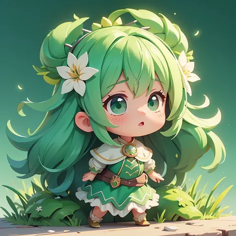 Mountain　green　Personification　character　Anime-style design　Highest quality ,masterpiece, figure, Very delicate and beautiful, wonderful, In detail, masterpiece,　Charm　Fantasy
