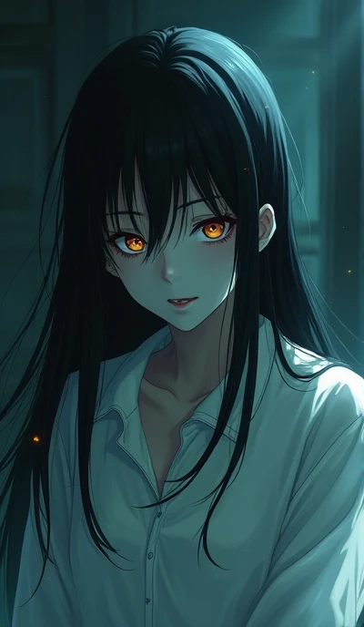 An anime horror girl