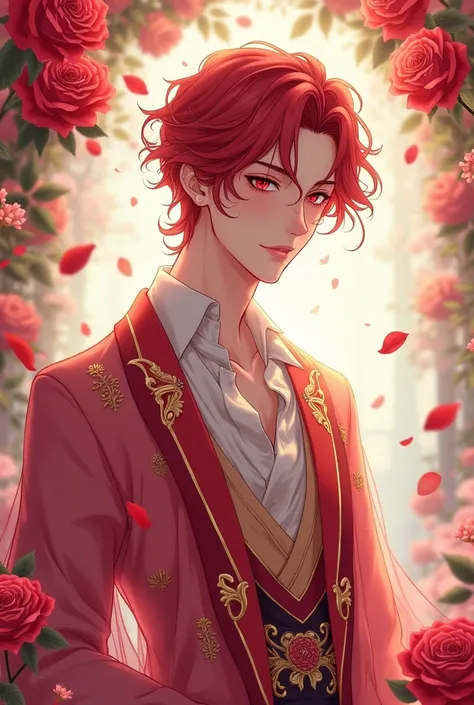 Rose themed anime prince