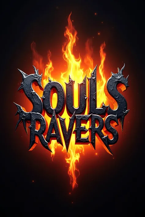 Rock band logo design "souls ravers"  Inspired by a blast furnace 



