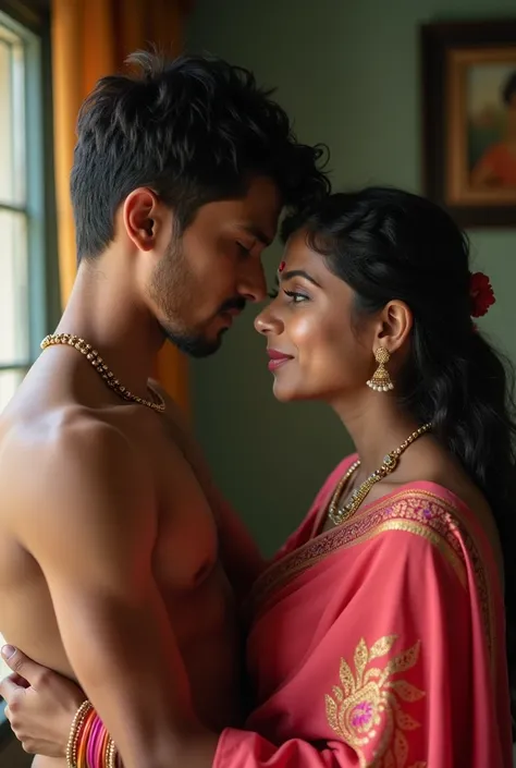 A Indian 20 year old boy intimate with 6 indian aunty