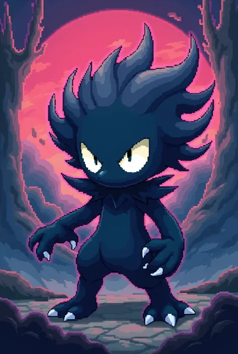 marshadow pokemon 30x30 pixels in different colors 
